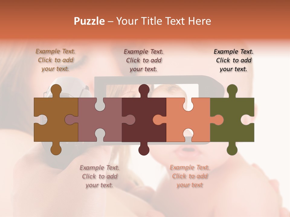 A Woman Taking A Picture Of A Baby With A Camera PowerPoint Template