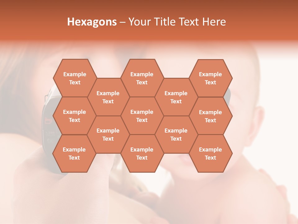 A Woman Taking A Picture Of A Baby With A Camera PowerPoint Template