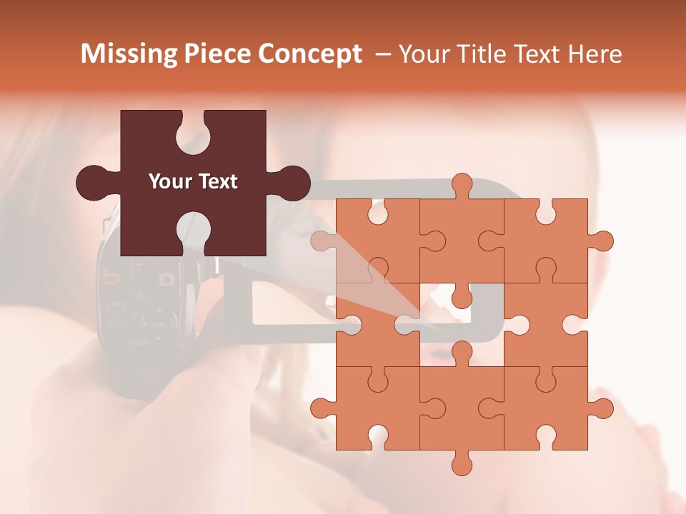 A Woman Taking A Picture Of A Baby With A Camera PowerPoint Template