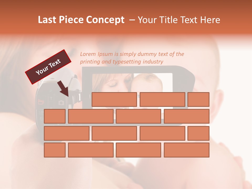 A Woman Taking A Picture Of A Baby With A Camera PowerPoint Template