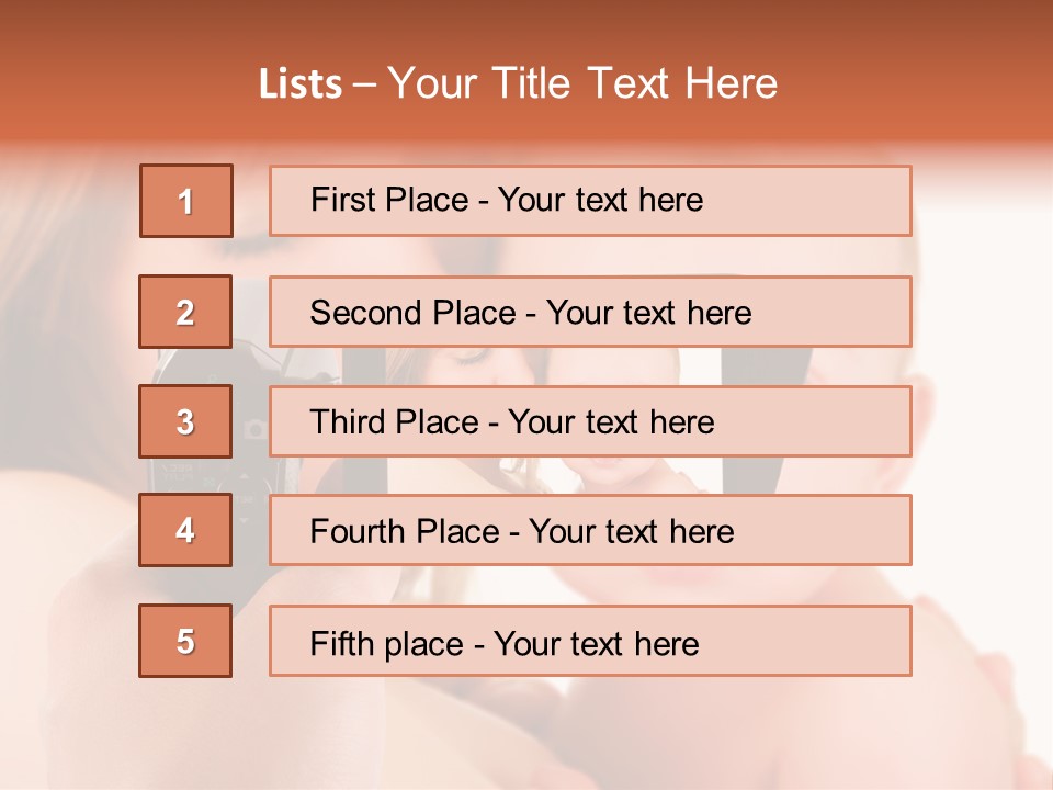 A Woman Taking A Picture Of A Baby With A Camera PowerPoint Template