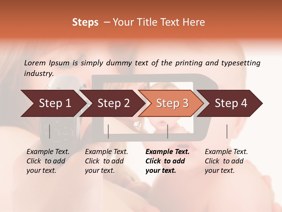 A Woman Taking A Picture Of A Baby With A Camera PowerPoint Template