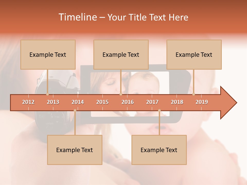 A Woman Taking A Picture Of A Baby With A Camera PowerPoint Template