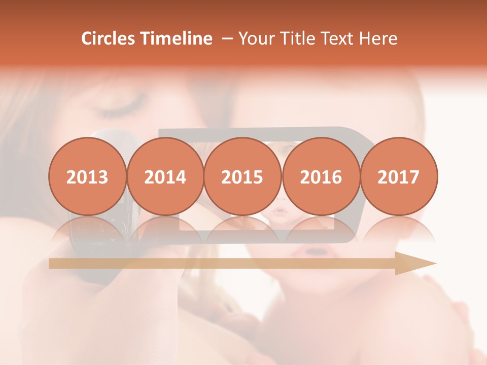 A Woman Taking A Picture Of A Baby With A Camera PowerPoint Template