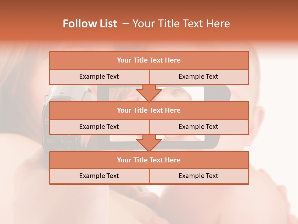 A Woman Taking A Picture Of A Baby With A Camera PowerPoint Template