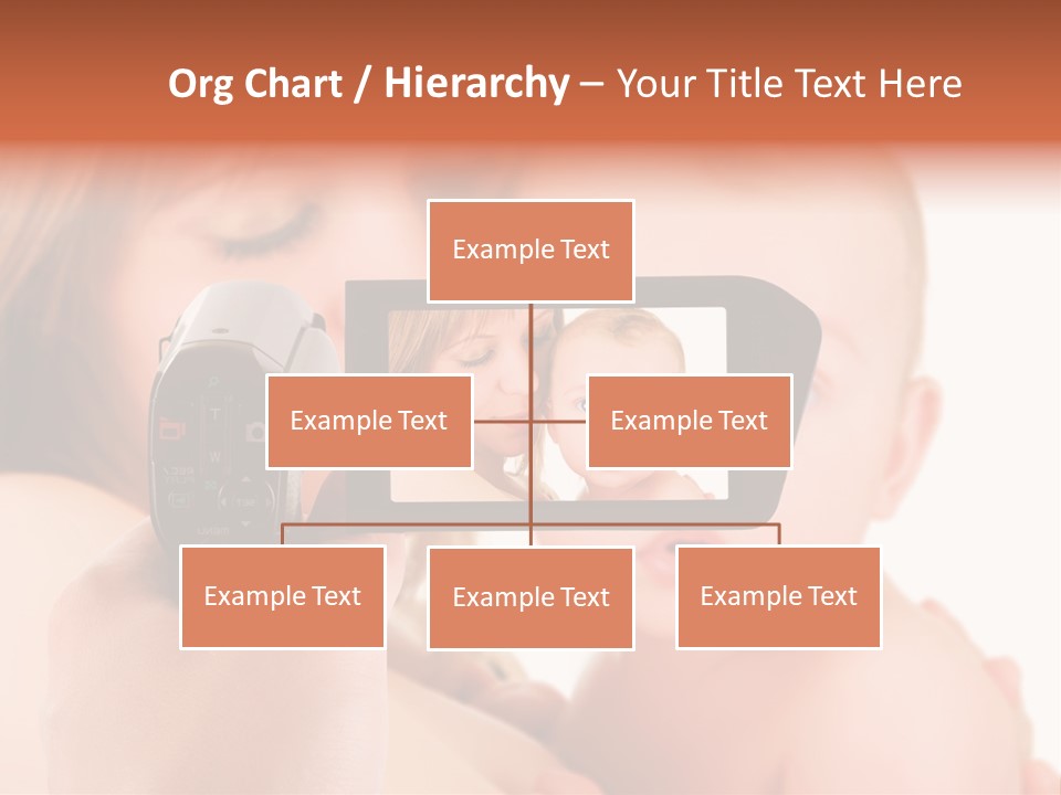 A Woman Taking A Picture Of A Baby With A Camera PowerPoint Template