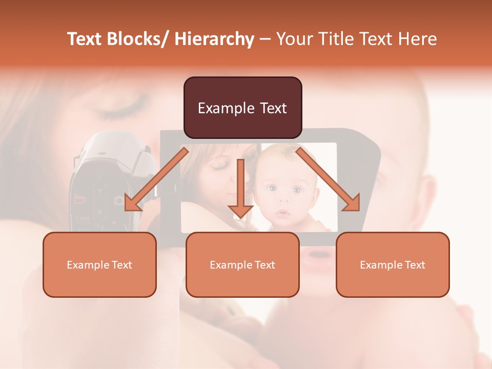 A Woman Taking A Picture Of A Baby With A Camera PowerPoint Template