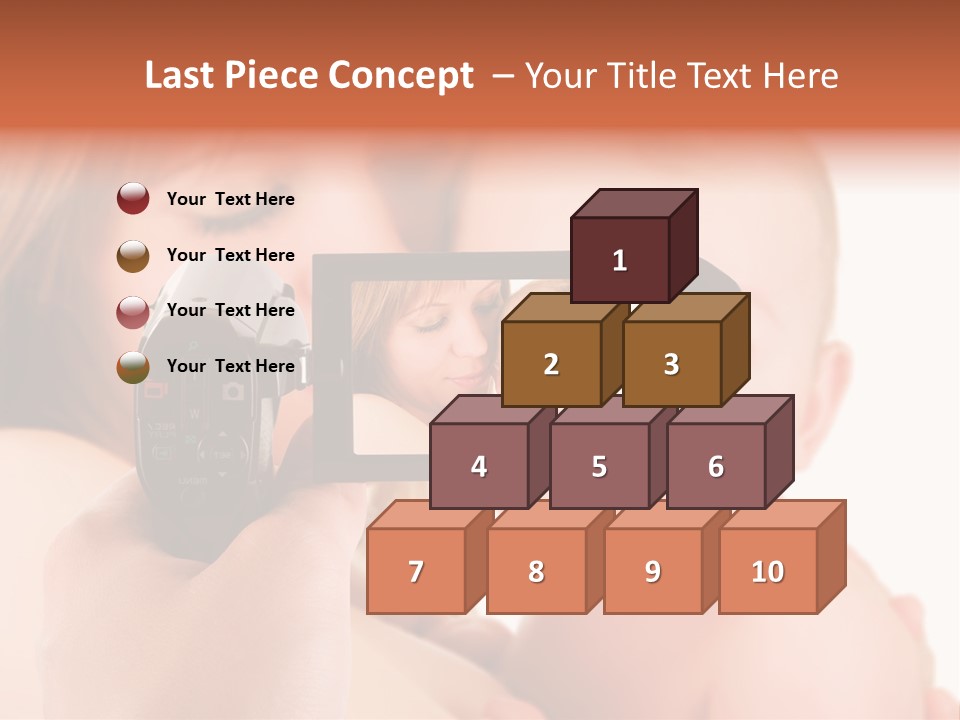 A Woman Taking A Picture Of A Baby With A Camera PowerPoint Template