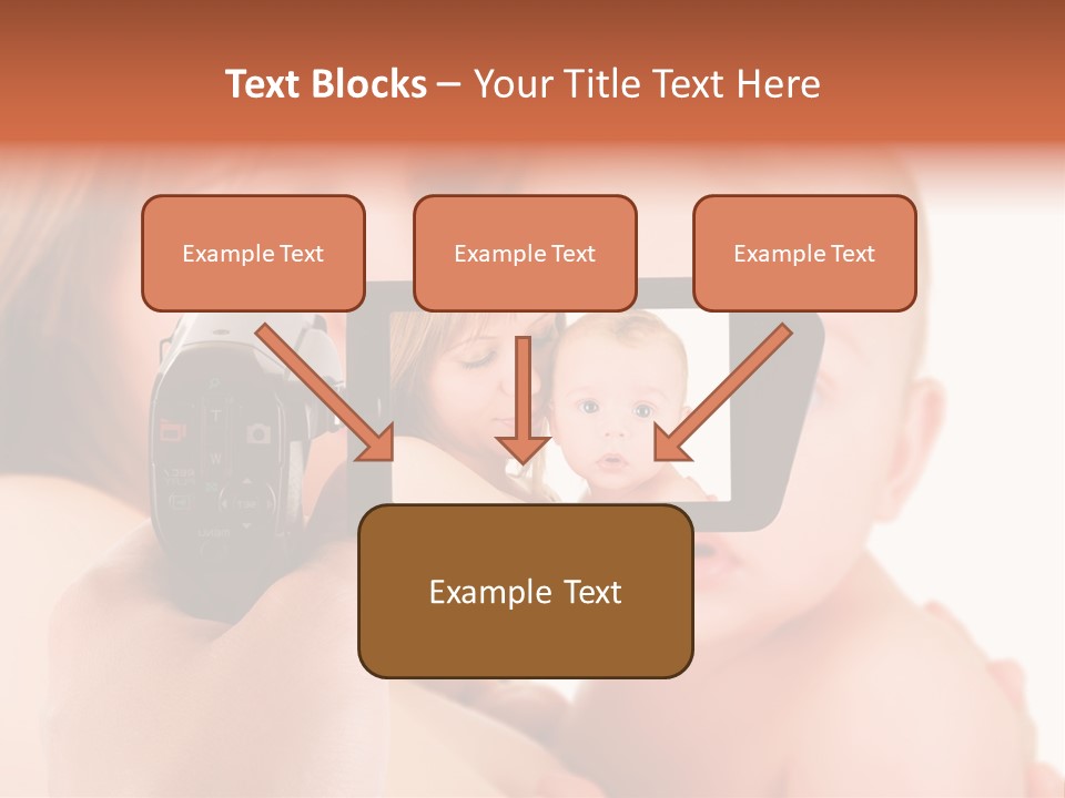 A Woman Taking A Picture Of A Baby With A Camera PowerPoint Template