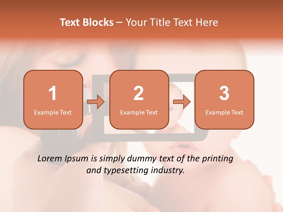 A Woman Taking A Picture Of A Baby With A Camera PowerPoint Template