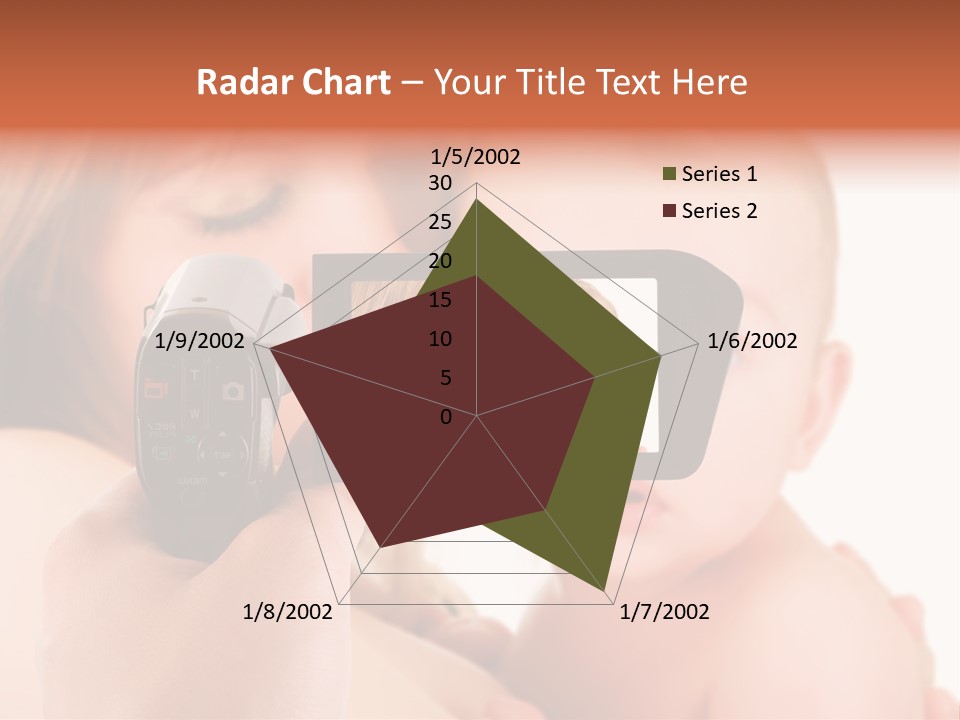 A Woman Taking A Picture Of A Baby With A Camera PowerPoint Template