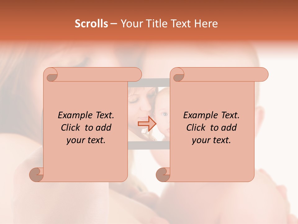 A Woman Taking A Picture Of A Baby With A Camera PowerPoint Template