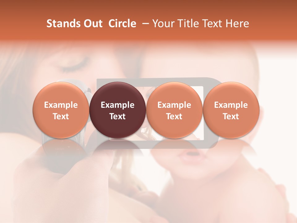 A Woman Taking A Picture Of A Baby With A Camera PowerPoint Template