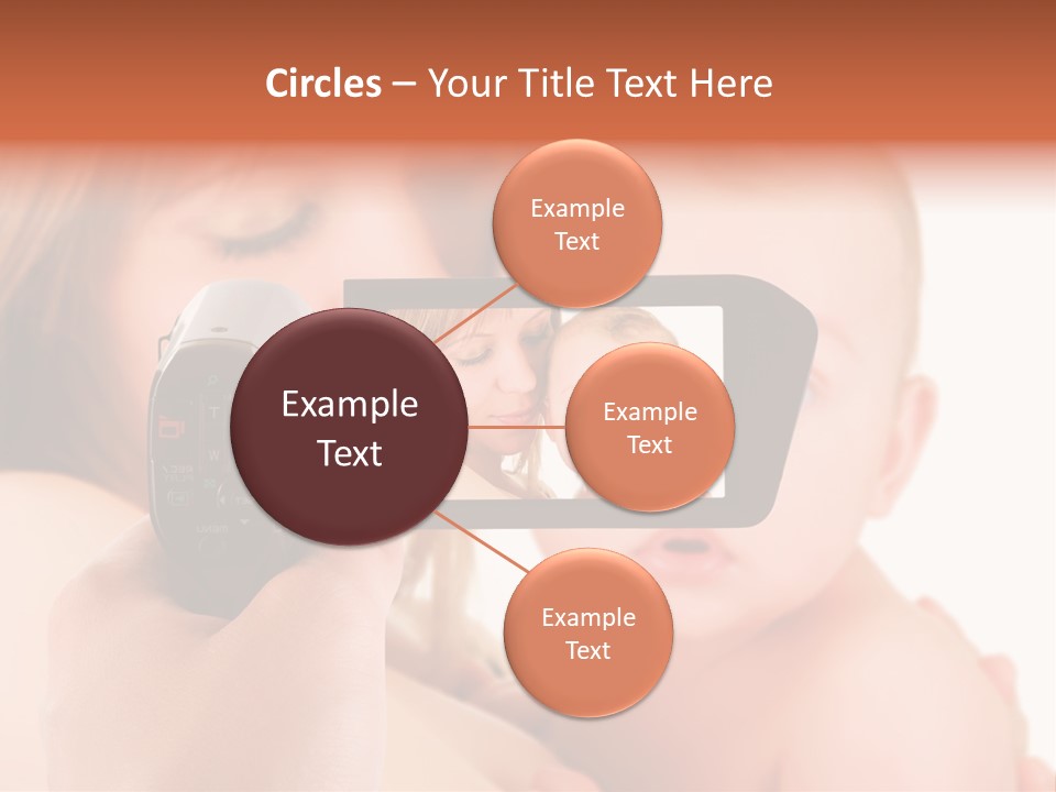 A Woman Taking A Picture Of A Baby With A Camera PowerPoint Template