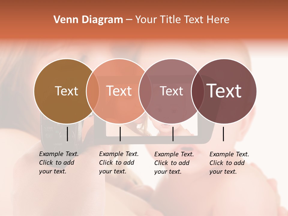 A Woman Taking A Picture Of A Baby With A Camera PowerPoint Template