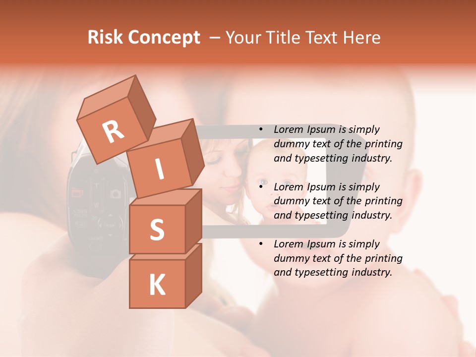 A Woman Taking A Picture Of A Baby With A Camera PowerPoint Template