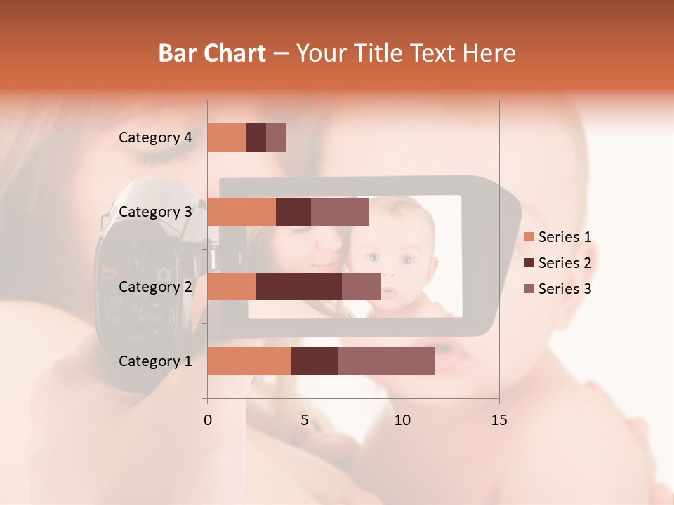 A Woman Taking A Picture Of A Baby With A Camera PowerPoint Template