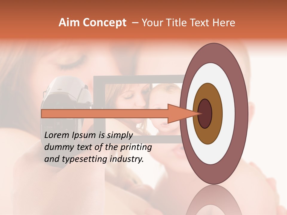 A Woman Taking A Picture Of A Baby With A Camera PowerPoint Template