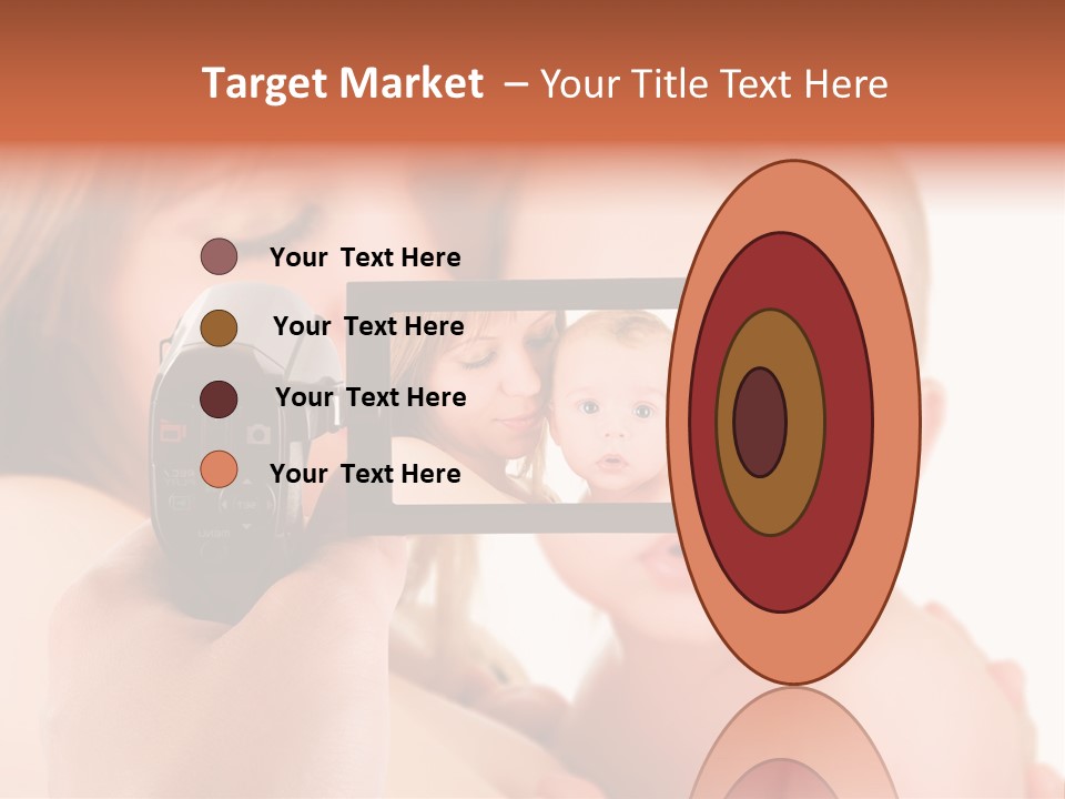 A Woman Taking A Picture Of A Baby With A Camera PowerPoint Template