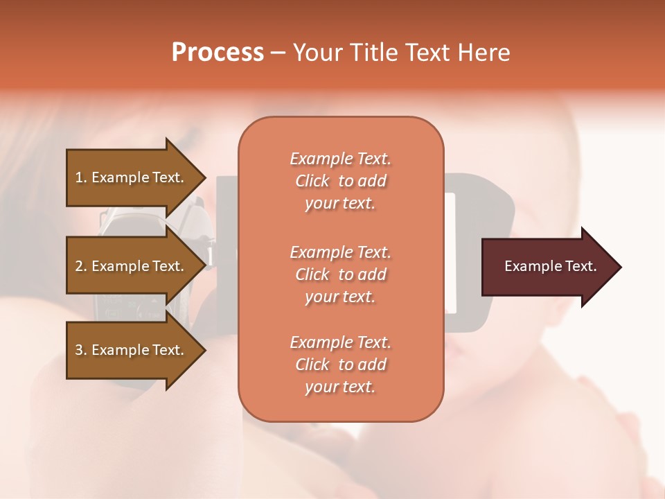 A Woman Taking A Picture Of A Baby With A Camera PowerPoint Template