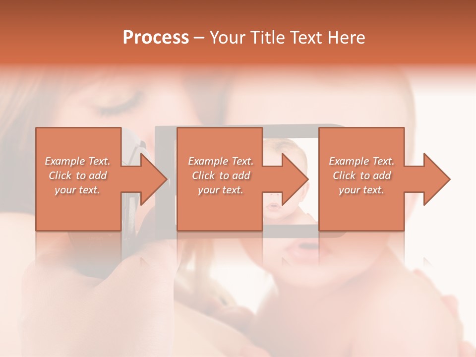 A Woman Taking A Picture Of A Baby With A Camera PowerPoint Template