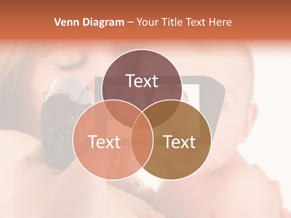 A Woman Taking A Picture Of A Baby With A Camera PowerPoint Template