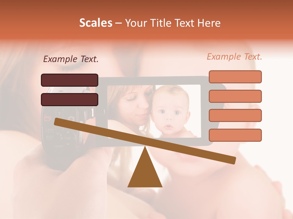A Woman Taking A Picture Of A Baby With A Camera PowerPoint Template