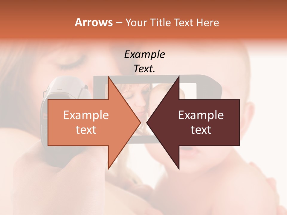 A Woman Taking A Picture Of A Baby With A Camera PowerPoint Template