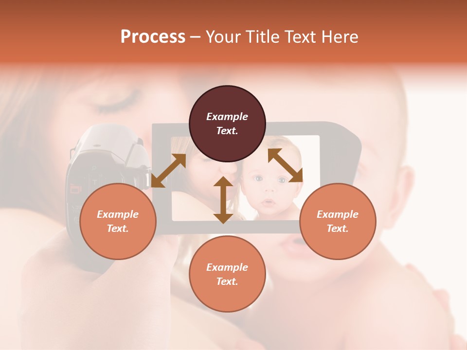 A Woman Taking A Picture Of A Baby With A Camera PowerPoint Template