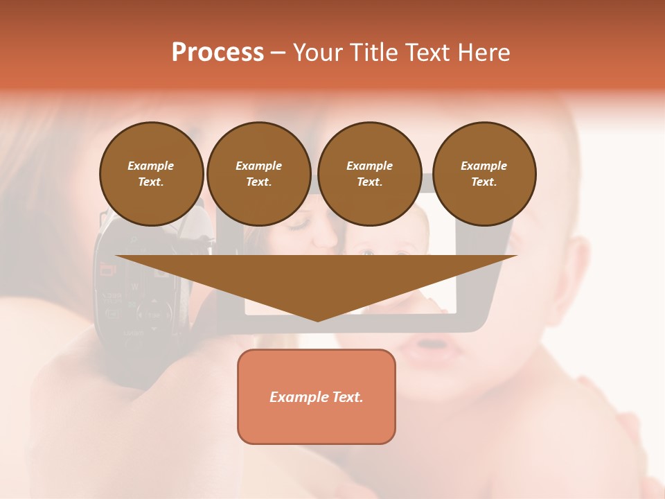 A Woman Taking A Picture Of A Baby With A Camera PowerPoint Template