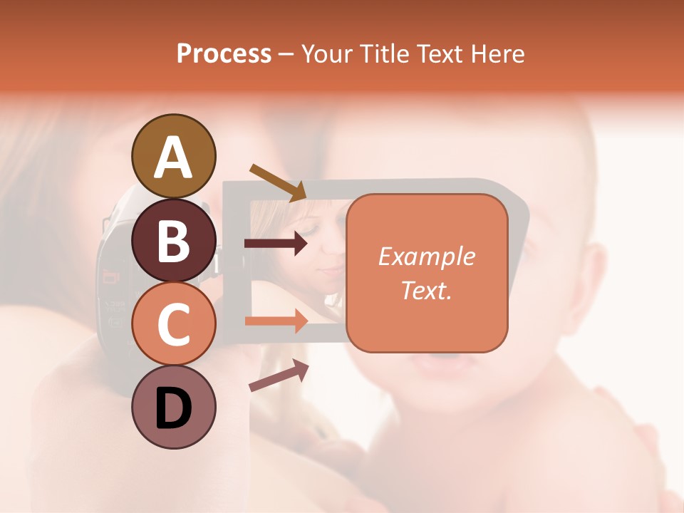 A Woman Taking A Picture Of A Baby With A Camera PowerPoint Template