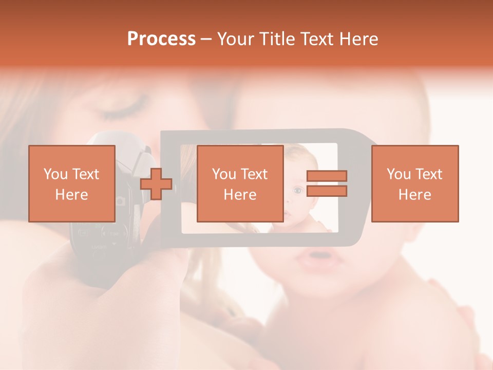 A Woman Taking A Picture Of A Baby With A Camera PowerPoint Template