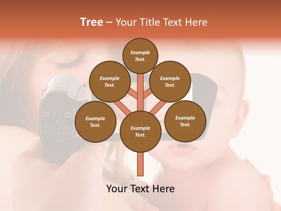 A Woman Taking A Picture Of A Baby With A Camera PowerPoint Template