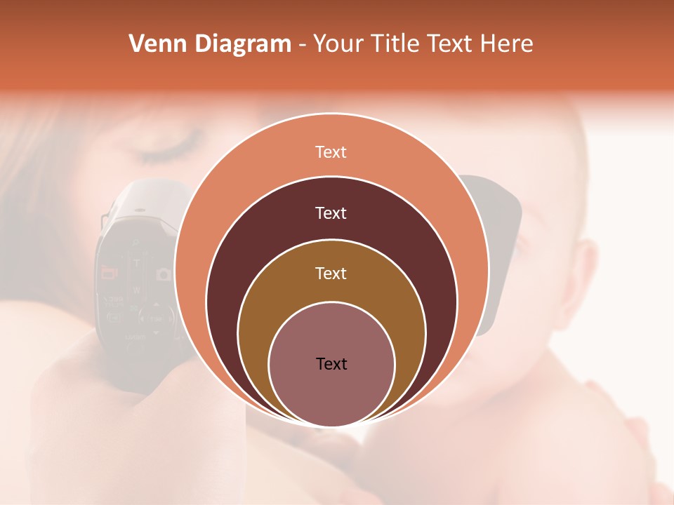 A Woman Taking A Picture Of A Baby With A Camera PowerPoint Template