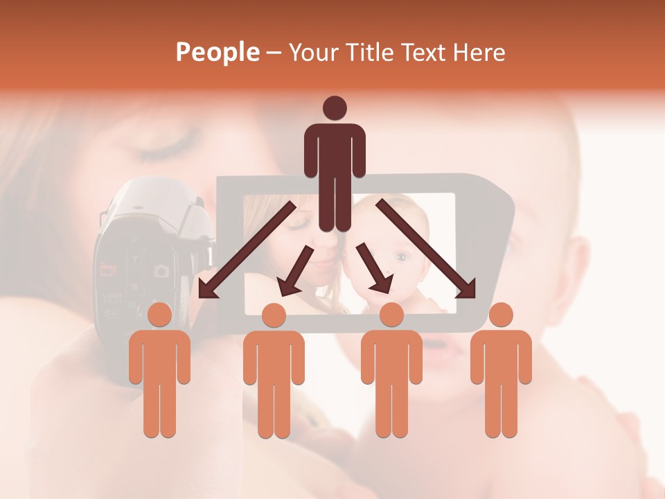 A Woman Taking A Picture Of A Baby With A Camera PowerPoint Template