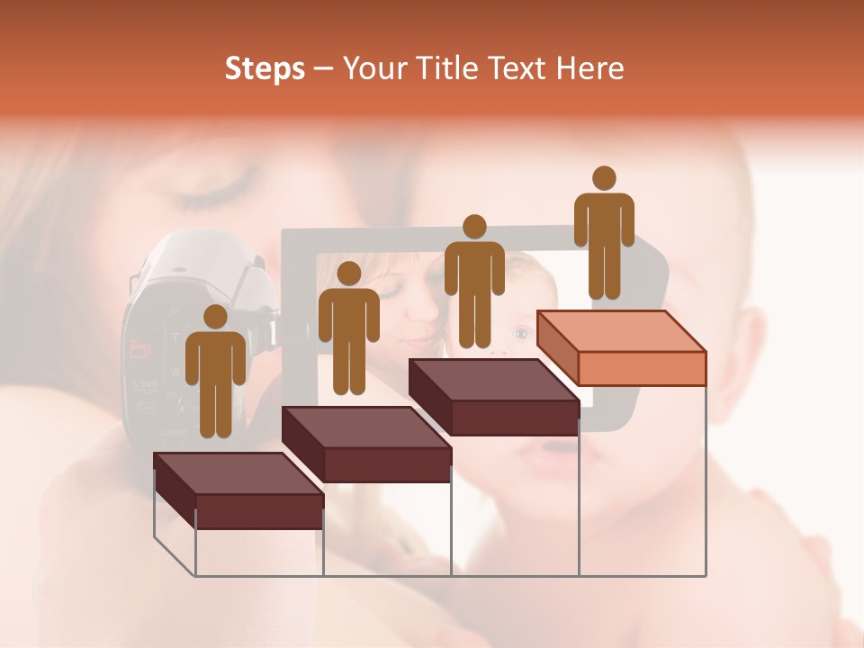 A Woman Taking A Picture Of A Baby With A Camera PowerPoint Template