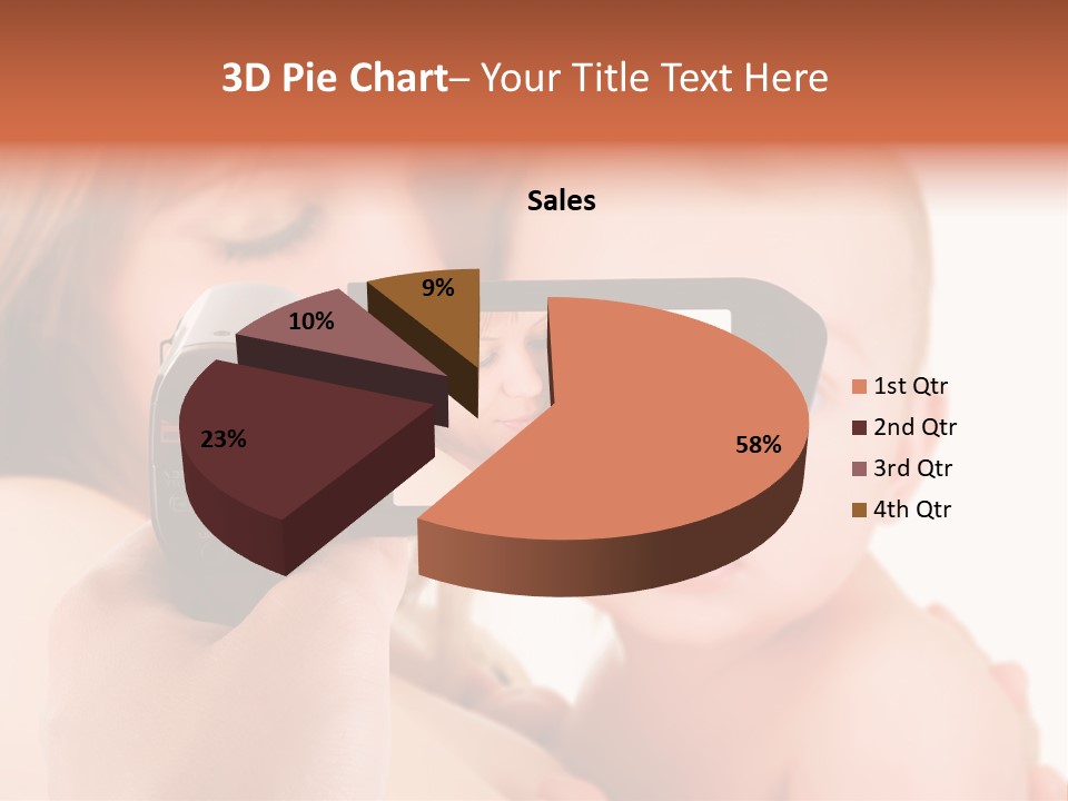 A Woman Taking A Picture Of A Baby With A Camera PowerPoint Template