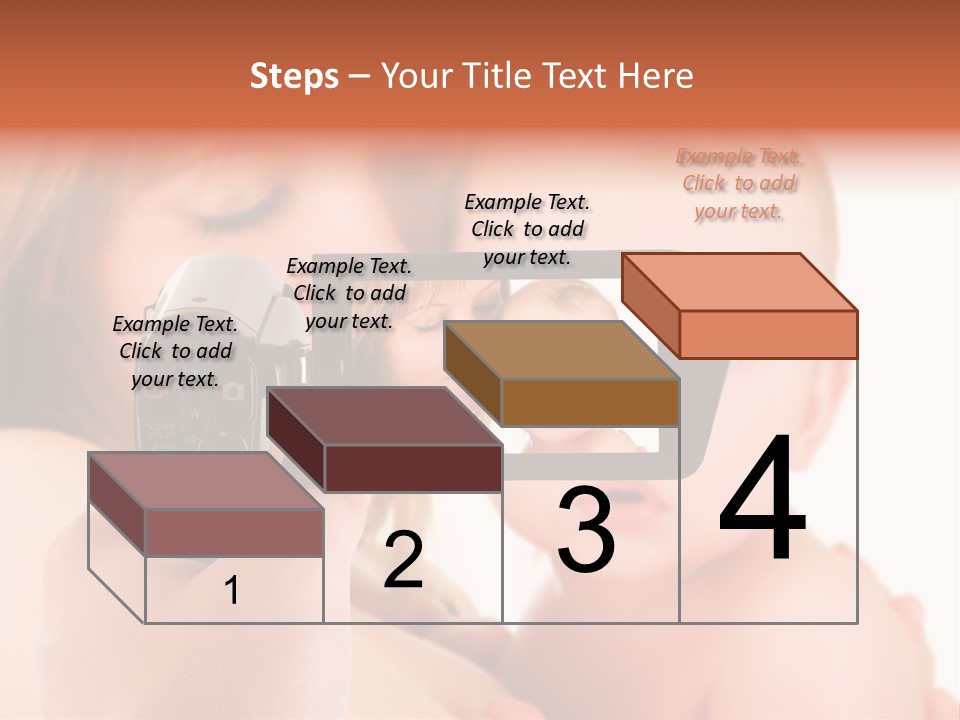 A Woman Taking A Picture Of A Baby With A Camera PowerPoint Template