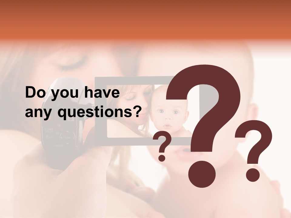 A Woman Taking A Picture Of A Baby With A Camera PowerPoint Template