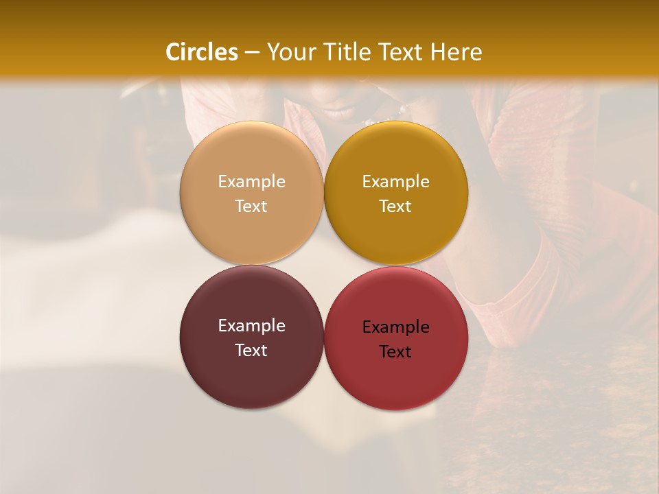 A Woman Covering Her Face In Front Of A Man PowerPoint Template