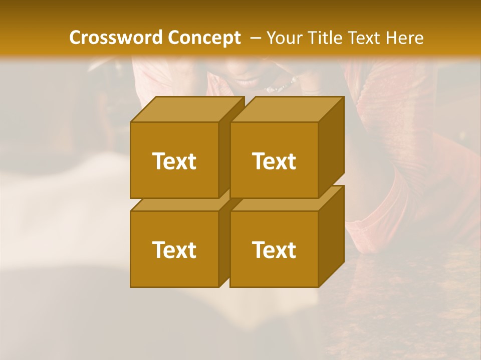 A Woman Covering Her Face In Front Of A Man PowerPoint Template