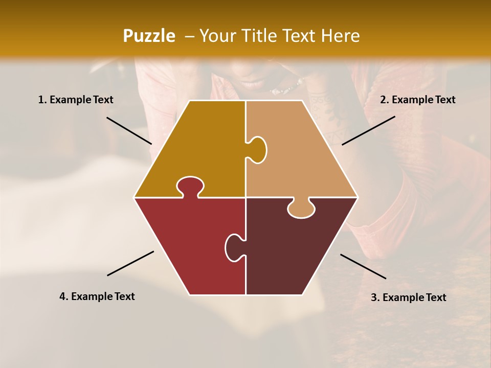 A Woman Covering Her Face In Front Of A Man PowerPoint Template