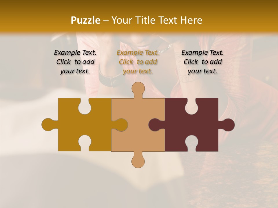 A Woman Covering Her Face In Front Of A Man PowerPoint Template