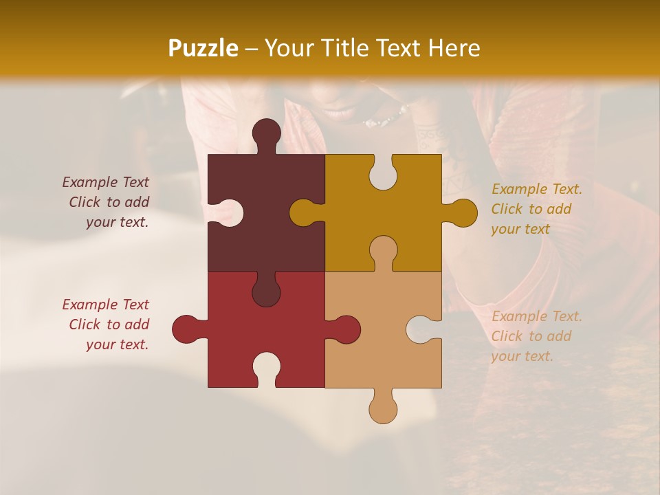 A Woman Covering Her Face In Front Of A Man PowerPoint Template