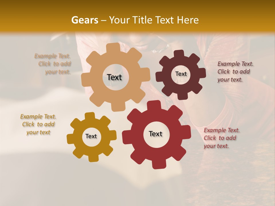 A Woman Covering Her Face In Front Of A Man PowerPoint Template