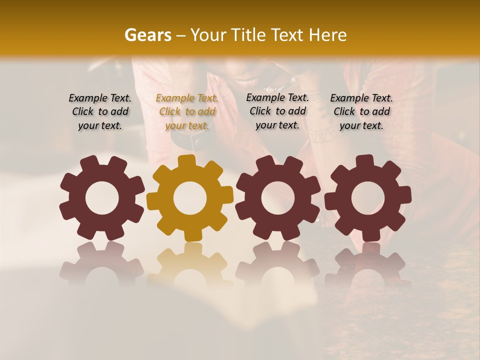 A Woman Covering Her Face In Front Of A Man PowerPoint Template