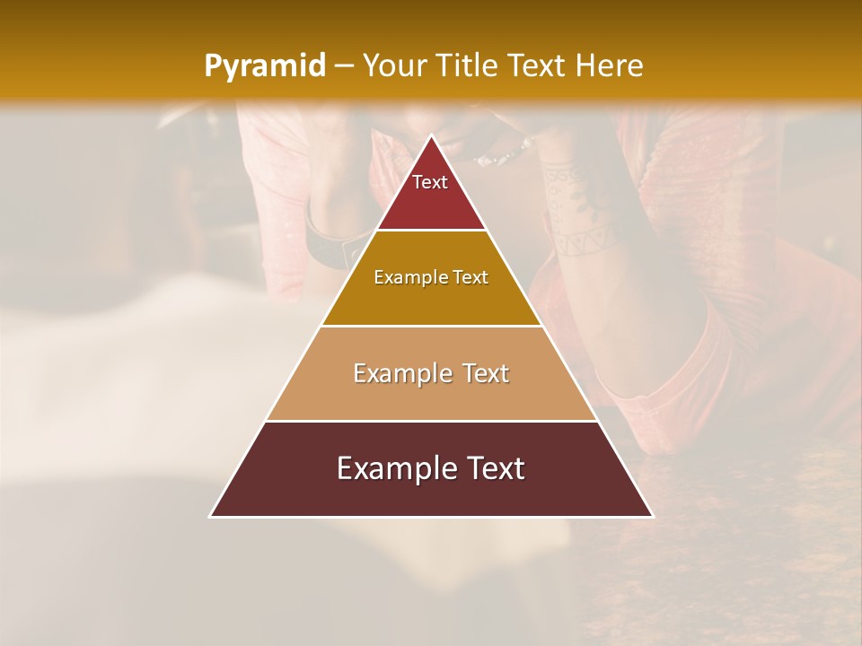 A Woman Covering Her Face In Front Of A Man PowerPoint Template