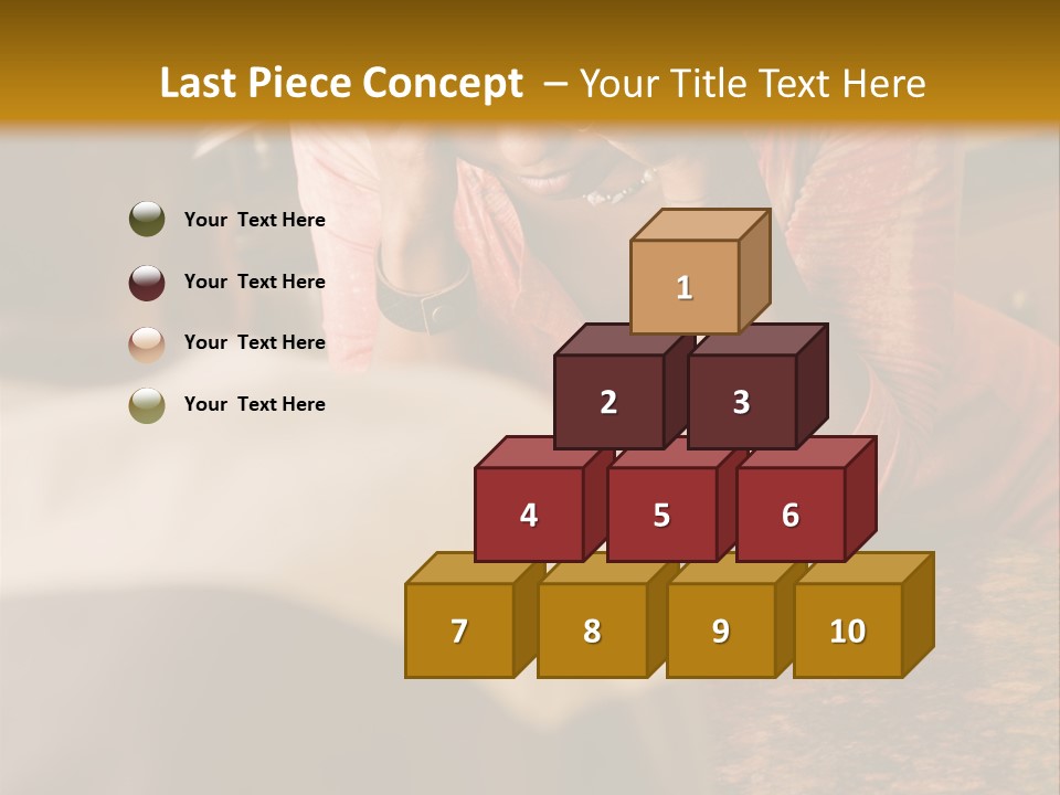 A Woman Covering Her Face In Front Of A Man PowerPoint Template