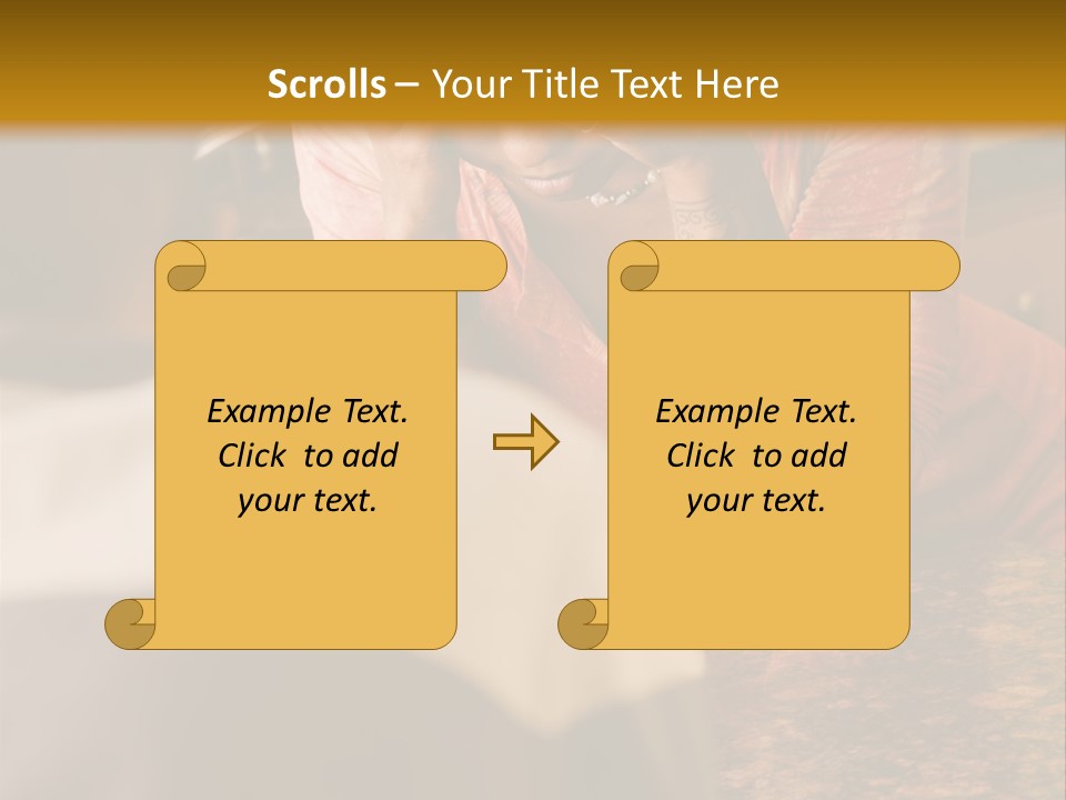 A Woman Covering Her Face In Front Of A Man PowerPoint Template