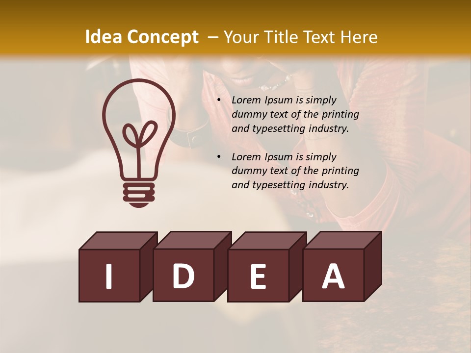 A Woman Covering Her Face In Front Of A Man PowerPoint Template